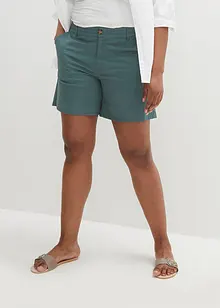 Shorts in twill a vita alta, bonprix