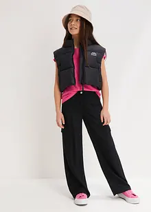 Pantaloni cargo a palazzo in viscosa fluente, bonprix