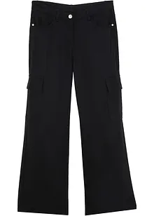 Pantaloni cargo a palazzo in viscosa fluente, bonprix