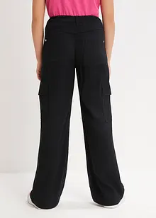 Pantaloni cargo a palazzo in viscosa fluente, bonprix