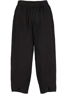 Pantaloni cropped in misto lino leggero, bonprix