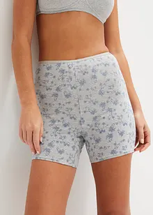 Boxer da donna aderenti lunghi a vita alta con cotone biologico (pacco da 4), bonprix