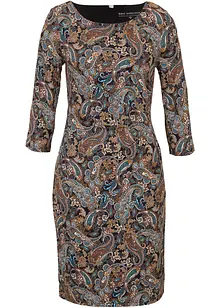 Abito in maglina con fantasia paisley, bonprix