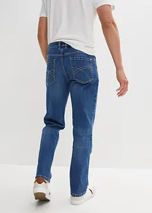 Jeans elasticizzati con cotone riciclato loose fit, straight, bonprix