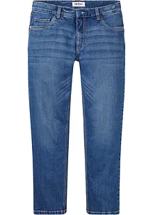 Jeans elasticizzati con cotone riciclato loose fit, straight, bonprix