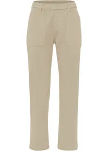 Pantaloni in twill con cinta comoda, bonprix