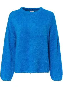 Maglione in filato piumato morbido, bonprix