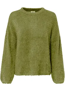 Maglione in filato piumato morbido, bonprix