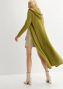 Maxi cardigan in filato piumato soffice, bonprix