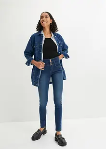 Jeans a vita alta con abbottonatura, bonprix