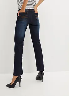 Jeans elasticizzati a vita alta, straight, bonprix