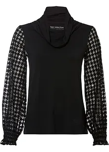 Maglia con maniche in mesh, bonprix