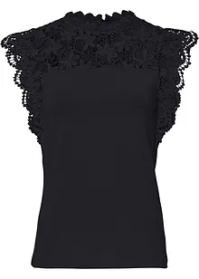 Maglia con inserto in pizzo, bonprix