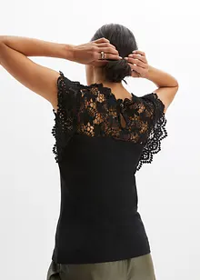 Maglia con inserto in pizzo, bonprix