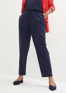 Pantaloni con elastico in vita e piega stirata, bonprix