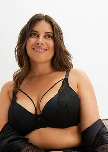 Reggiseno con coppe preformate, ferretto e poliammide riciclata, bonprix