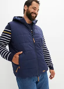 Gilet trapuntato con cappuccio, bonprix