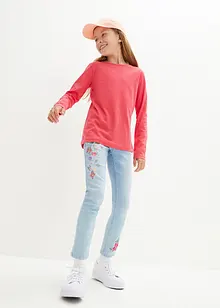 Maglia a maniche lunghe in puro cotone (pacco da 3), bonprix