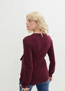 Maglione prémaman in cotone con cintura da annodare, bonprix