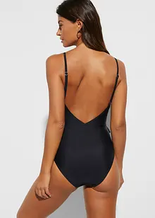 Costume intero con cut-out e volant, bonprix