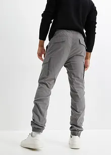 Pantaloni termici con elastico in vita e tasche cargo regular fit, straight, bonprix