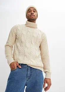 Maglione a collo alto, loose fit, bonprix