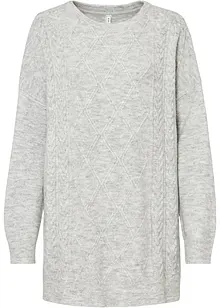 Maglione oversize con trecce, bonprix