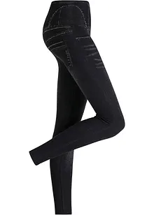 Leggings effetto jeans senza cuciture con effetto modellante forte, bonprix