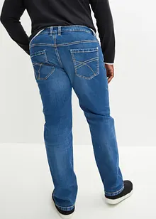 Jeans elasticizzati con cotone riciclato loose fit, straight, bonprix