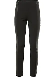 Leggings con inserti in similpelle, bonprix