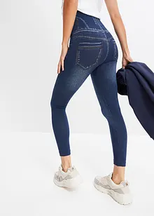 Leggings effetto jeans senza cuciture con effetto modellante forte, bonprix