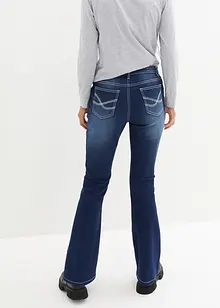 Jeans termici elasticizzati con interno morbido e superficie garzata, bootcut, bonprix