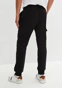 Pantaloni da jogging termici con tasche cargo e fodera effetto peluche, bonprix