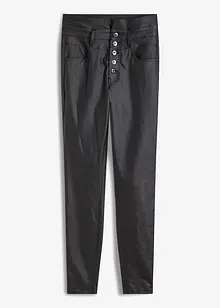 Pantaloni in similpelle a vita alta, bonprix