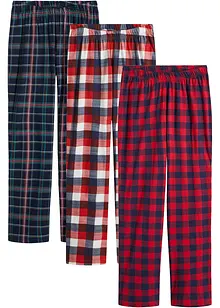 Pantaloni pigiama lunghi (pacco da 3), bonprix