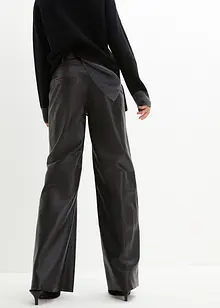 Pantaloni larghi in nappa d'agnello, bonprix