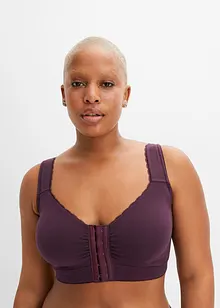 Reggiseno senza ferretto con chiusura anteriore e cotone biologico (pacco da 2), bonprix