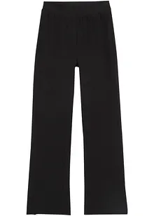 Pantaloni svasati  con spacchi in misto cotone biologico, bonprix