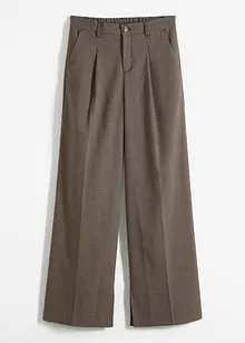 Pantaloni con pinces a quadri e catenina staccabile, bonprix