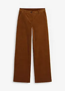 Pantaloni di velluto a coste in cotone biologico elasticizzato, bonprix