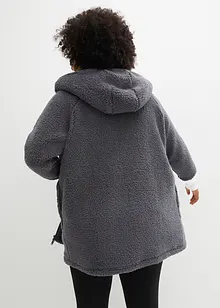 Giacca in pile effetto peluche, oversize, bonprix