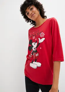 Maglia con stampa Mickey Mouse e maniche a 3/4, Disney