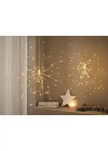 Decorazione da appendere LED a forma di stella (pacco da 2), bonprix