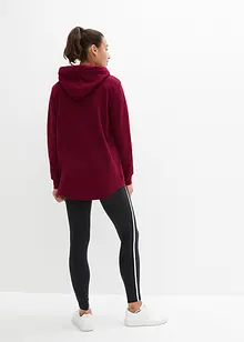 Tuta sportiva con felpa lunga oversize e leggings (set 2 pezzi), bonprix