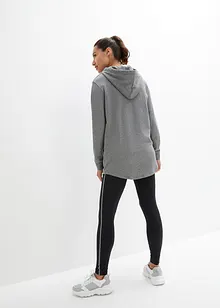 Tuta sportiva con felpa lunga oversize e leggings (set 2 pezzi), bonprix