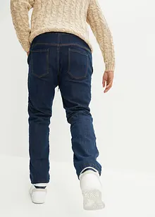 Jeans termici con elastico in vita regular fit, straight, bonprix