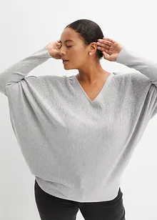 Maglione in filato fine con strass, bonprix