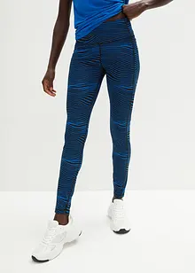 Leggings sportivi in fantasia con tasca per il cellulare, ad asciugatura rapida, bonprix