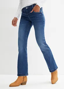 Jeans elasticizzati bootcut, vita media, bonprix