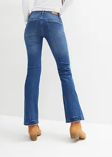 Jeans elasticizzati bootcut, vita media, bonprix